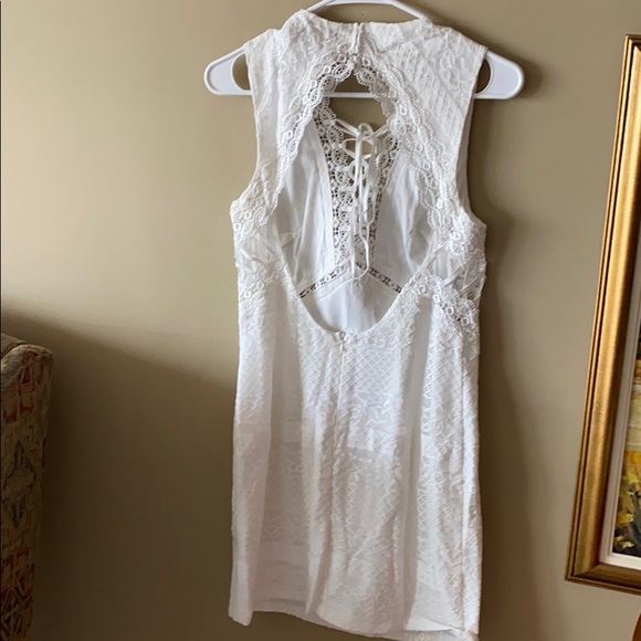 *NWT* White Lace up Dress - Picture 2 of 2